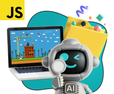 Язык программирования JavaScript + AI. Проектное обучение + геймификация + AI-помощники - КИБЕРшкола программирования для детей, компьютерные курсы для школьников, начинающих и подростков - KIBERone г. Каменск-Уральский