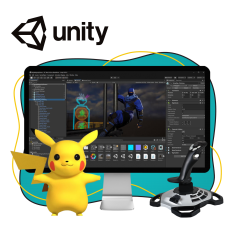 Мир игр на Unity 2D на популярном движке + AI-помощники - КИБЕРшкола программирования для детей, компьютерные курсы для школьников, начинающих и подростков - KIBERone г. Каменск-Уральский