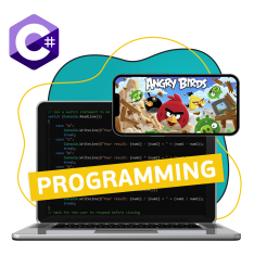 Программирование на C#. Удивительный мир 2D-игр - КИБЕРшкола программирования для детей, компьютерные курсы для школьников, начинающих и подростков - KIBERone г. Каменск-Уральский